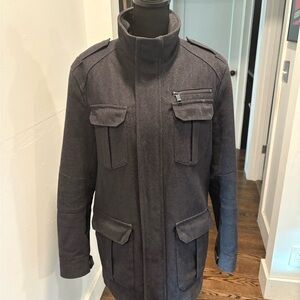 Marc New York Dark Gray Military Jacket